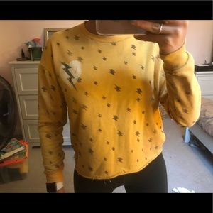 Junkfood Lightening cropped sweatshirt